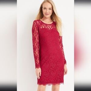 Maurices, Large, Lace Sweetheart Neckline Mini Dress